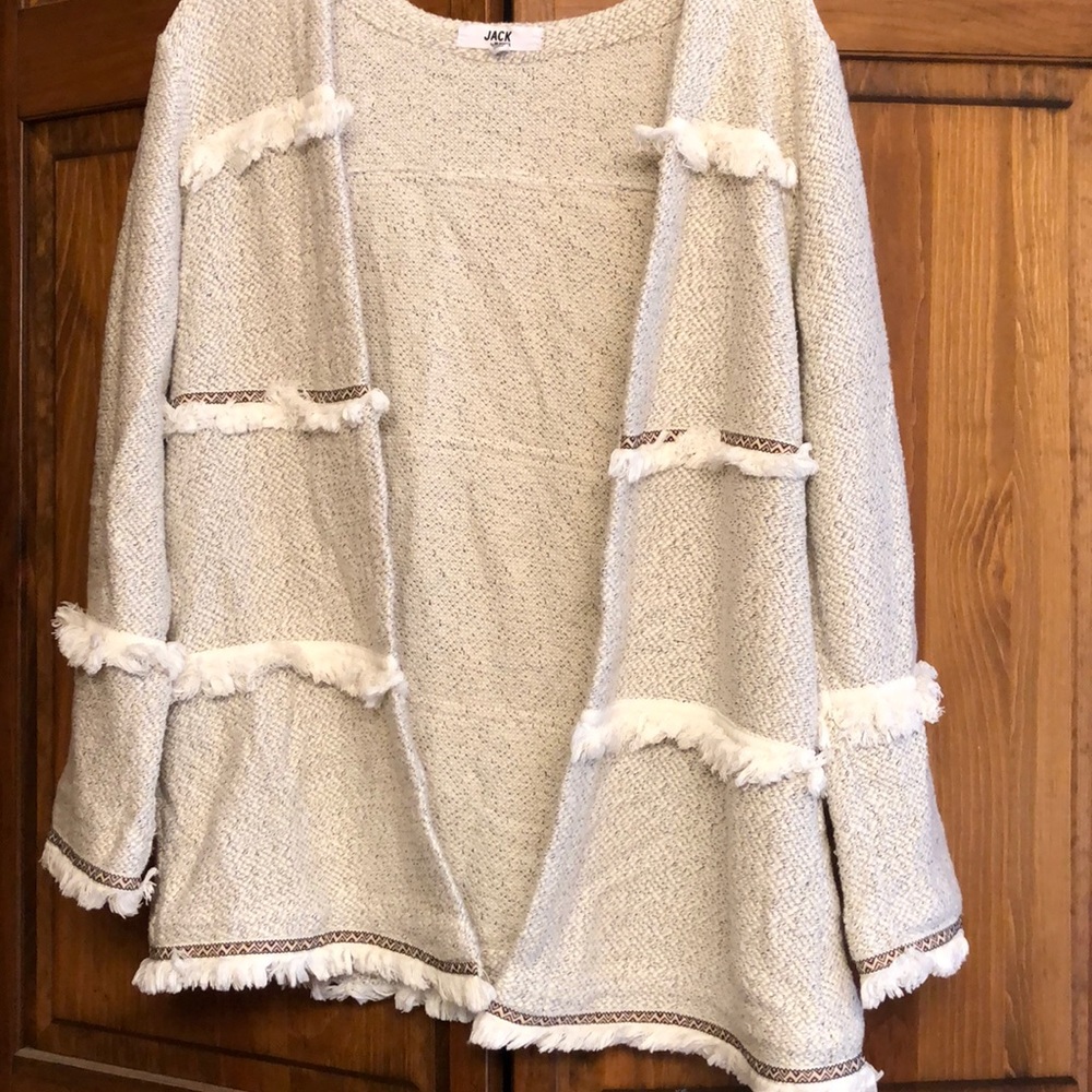 NWOT fringe sweater